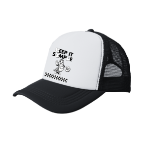 Black trucker hat Keep it simple