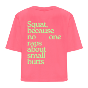 Кроп Топ Squat, squat, squat пинк